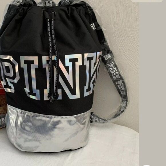 Pink By Victoria’s Secret Drawstring Backpack - Picture 1 of 5